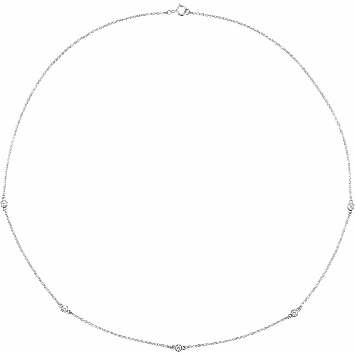 Bezel-Set Station Necklace design