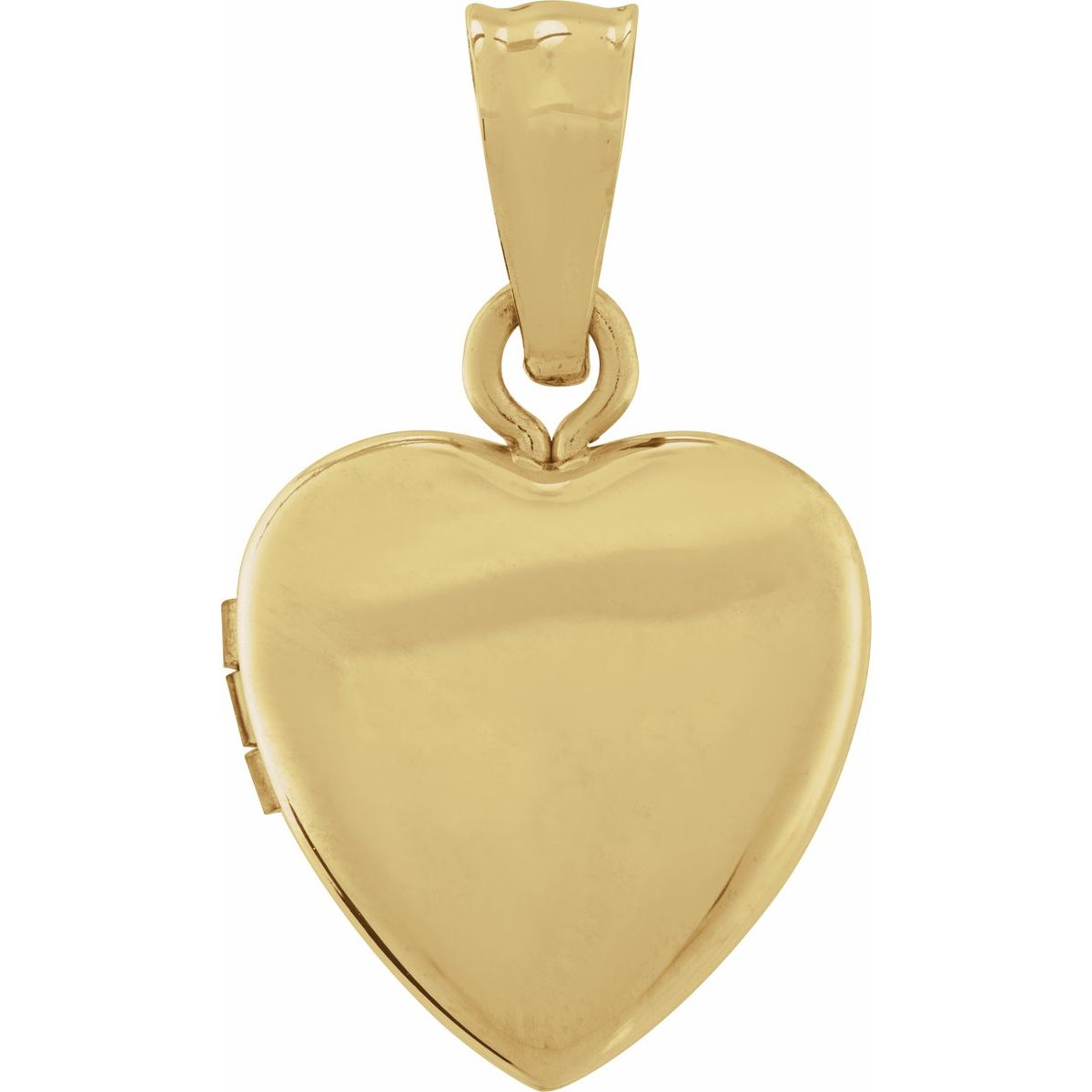 14K Yellow Gold Heart Locket