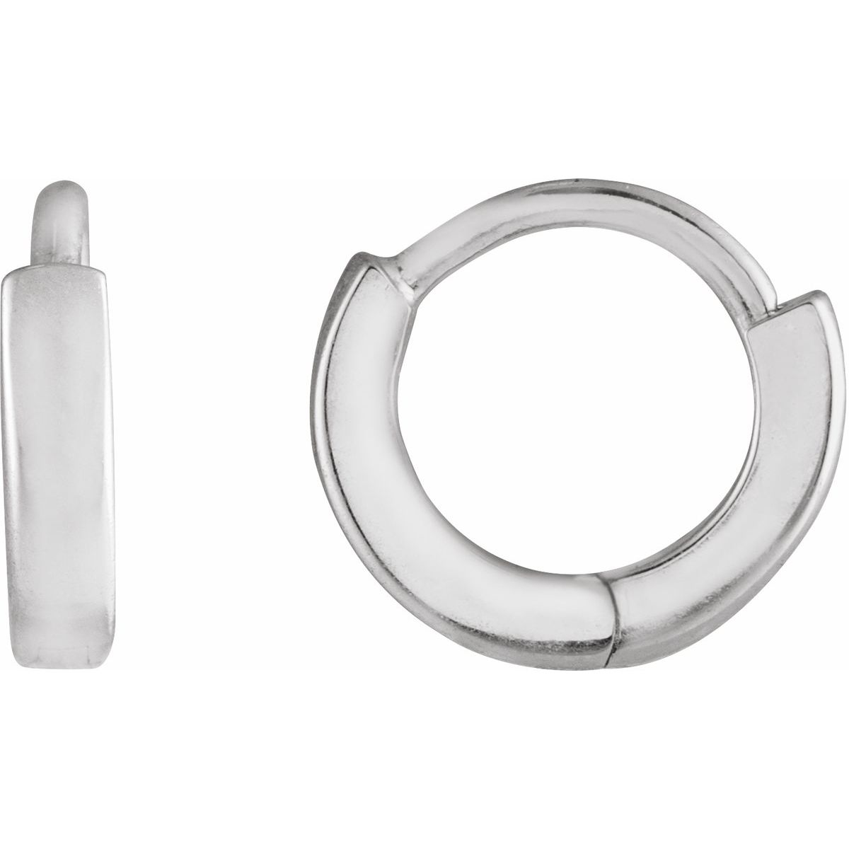 Sterling Silver Hinged 8 mm Hoop Earring