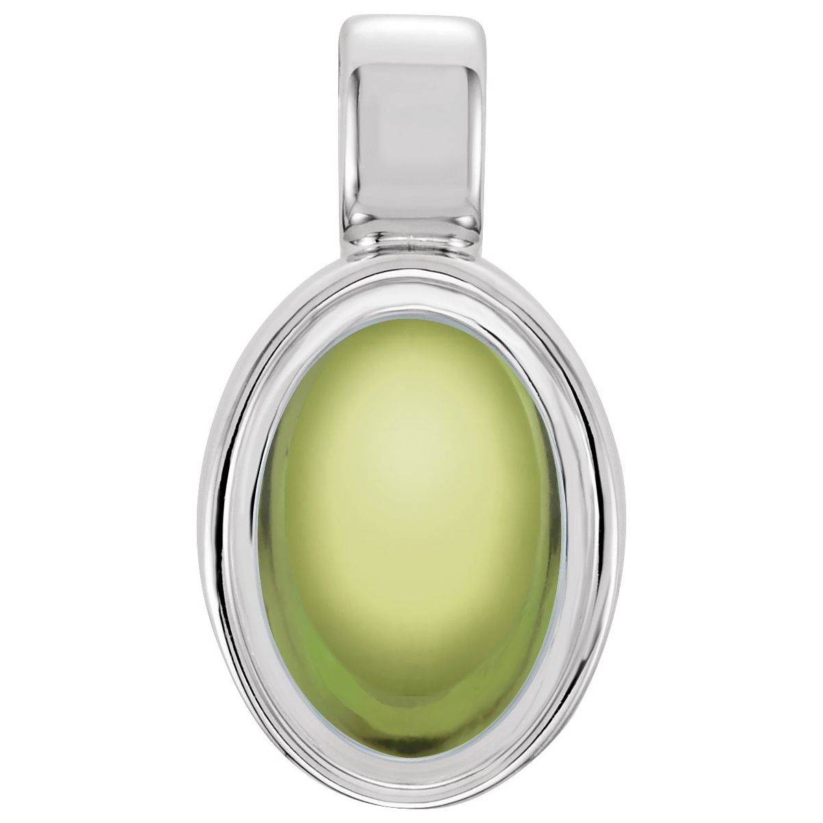 Sterling Silver Natural Peridot Charm/Pendant