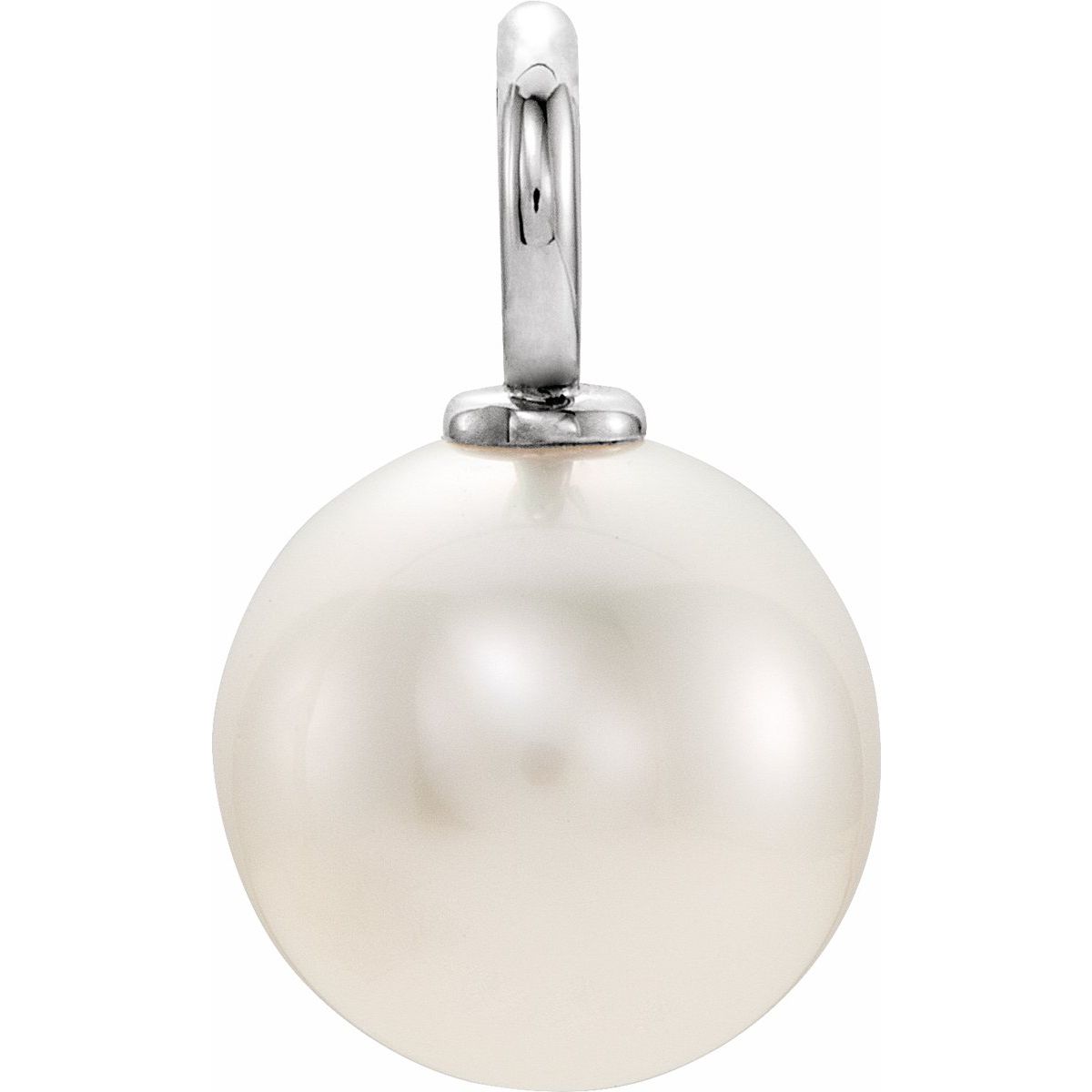Sterling Silver Cultured White Freshwater Pearl Pendant