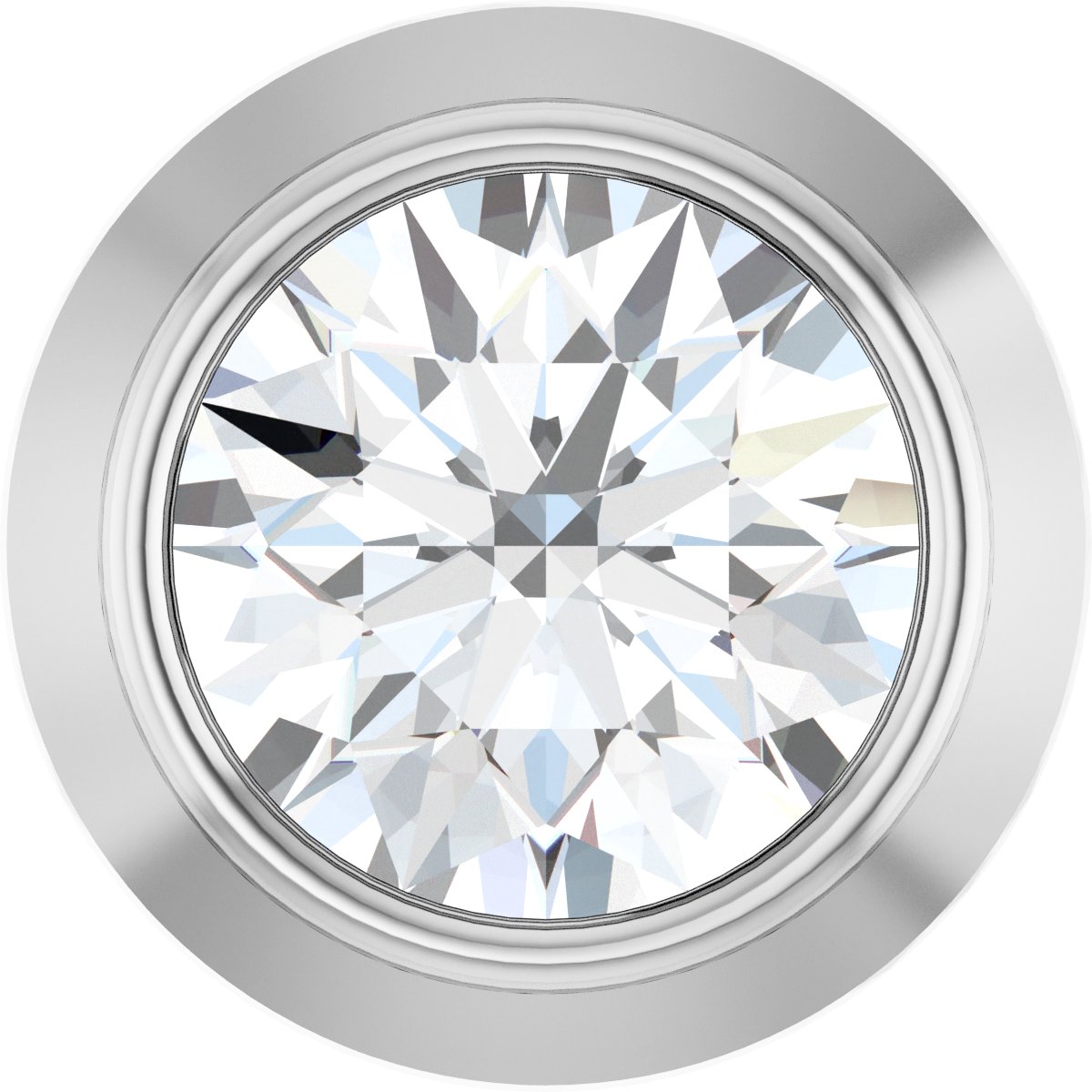 14K White Gold.06 CT Lab-Grown Diamond Slide Pendant