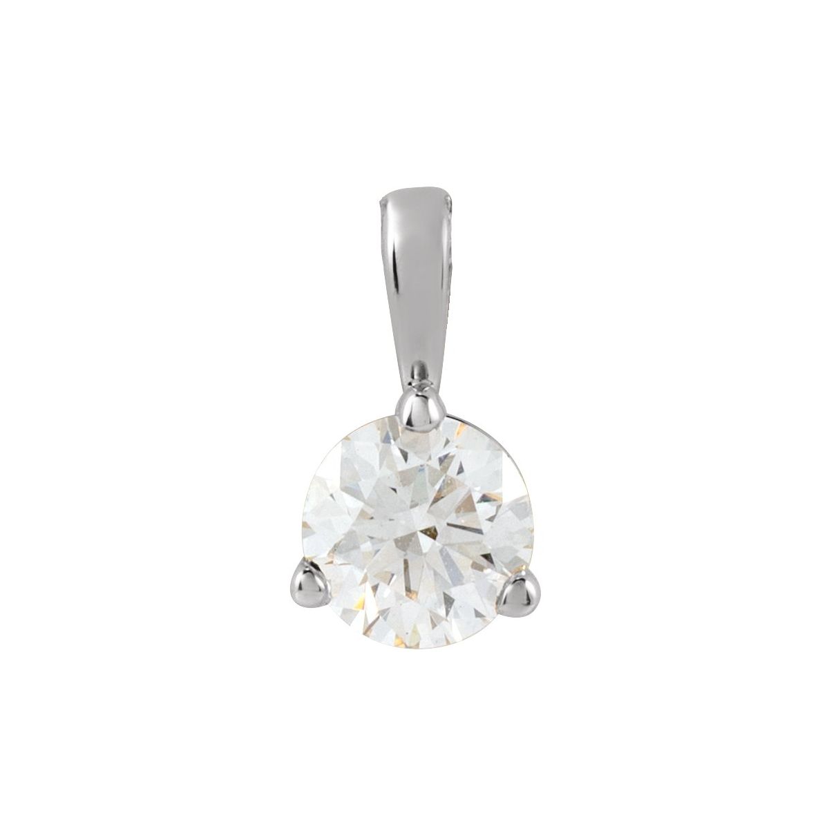 Sterling Silver 1/3 CT Lab-Grown Diamond Pendant