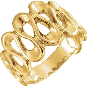 10K Yellow Gold Freeform Ring