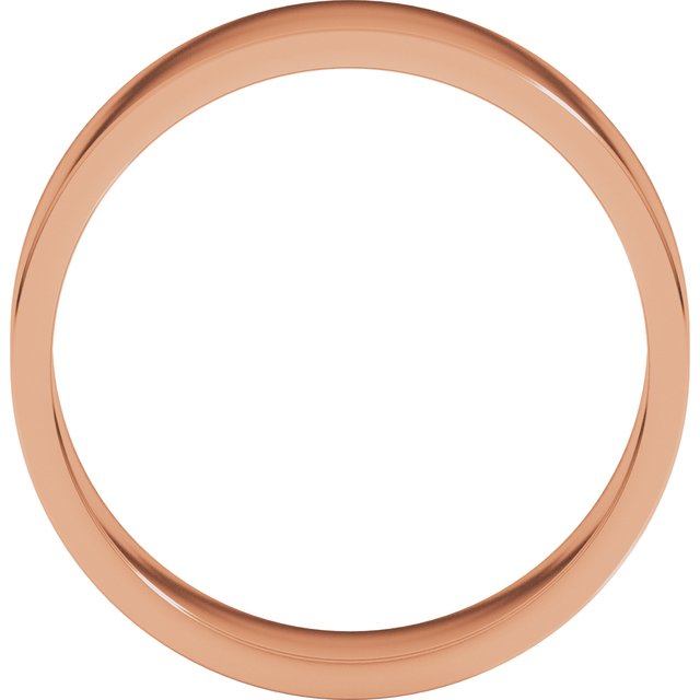 14K Rose Gold 6 mm Flat Band Size 10 - Image 2