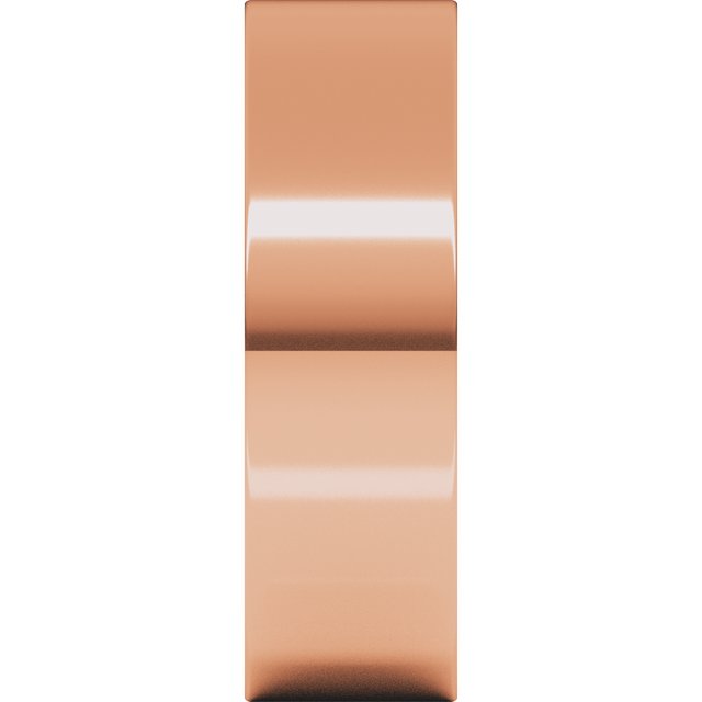 14K Rose Gold 6 mm Flat Band Size 10 - Image 4