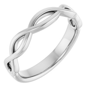 14K White Gold Matching Band