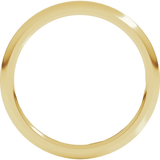 14K Yellow Gold 1.5 mm Comfort-Fit Half Round Band Size 6.5 - Image 2