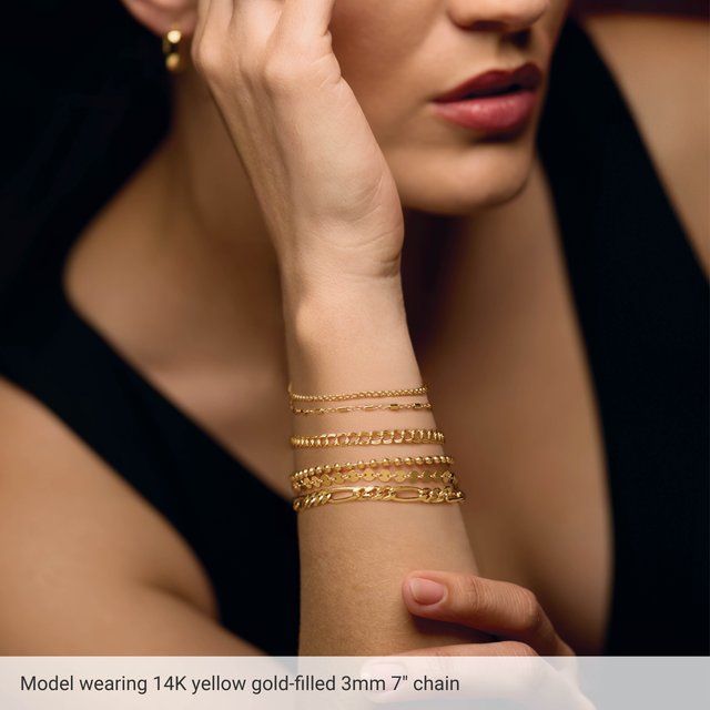 14K Yellow Gold 1.8 mm Hollow Bead 20" Chain - Image 3