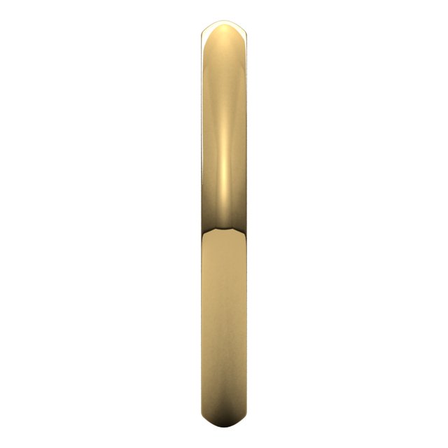 14K Yellow Gold 2.5 mm Heavyweight Comfort-Fit Half Round Band Size 6 - Image 4