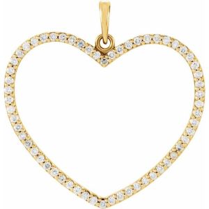 CTW Natural Diamond Heart Pendant
