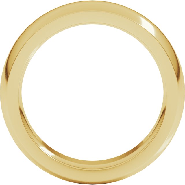 14K Yellow Gold 6 mm Heavyweight Comfort-Fit Half Round Band Size 10.5 - Image 2