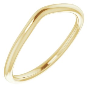 14K Yellow Gold Band for 5 x 5 mm Asscher Ring