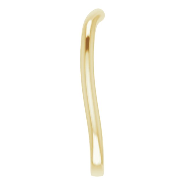 14K Yellow Gold Band for 5 x 5 mm Asscher Ring - Image 4
