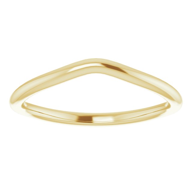 14K Yellow Gold Band for 5 x 5 mm Asscher Ring - Image 3