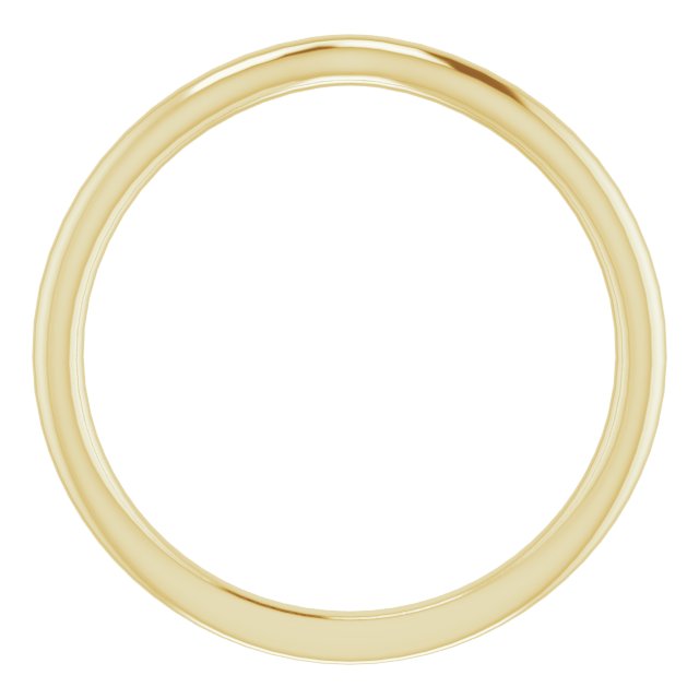 14K Yellow Gold Band for 5 x 5 mm Asscher Ring - Image 2