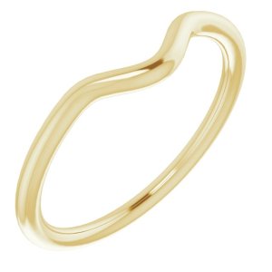 14K Yellow Gold Band for 6 x 3.5 mm Marquise