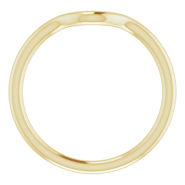 14K Yellow Gold Band for 6 x 3.5 mm Marquise - Image 2
