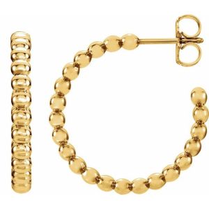 Beaded mm Hoop Earrings