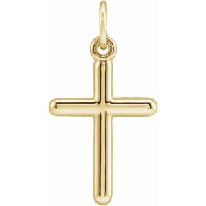 14K Yellow Gold Cross Pendant