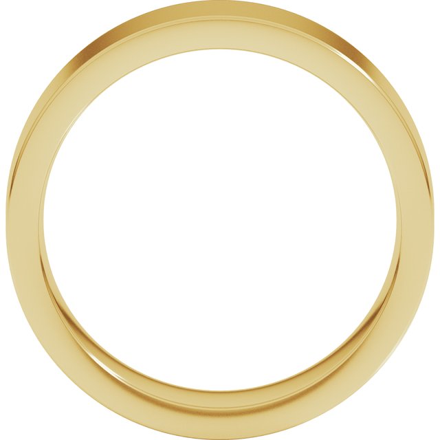 18K Yellow Gold 6 mm Comfort-Fit Flat Band Size 10 - Image 2
