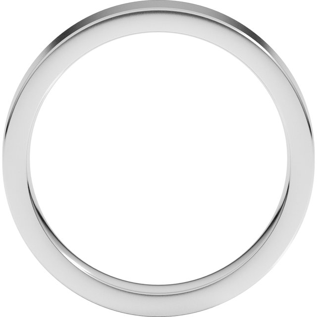 Platinum 4 mm Comfort-Fit Flat Band Size 8 - Image 2