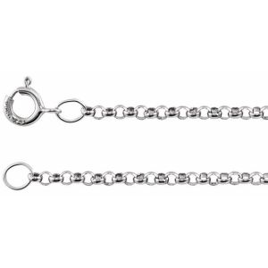Sterling Silver 1.5 mm Rolo 18" Chain