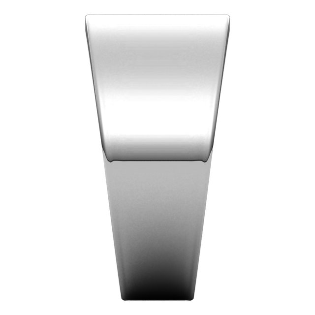 Sterling Silver 10 mm Tapered Flat Band Size 8 - Image 4