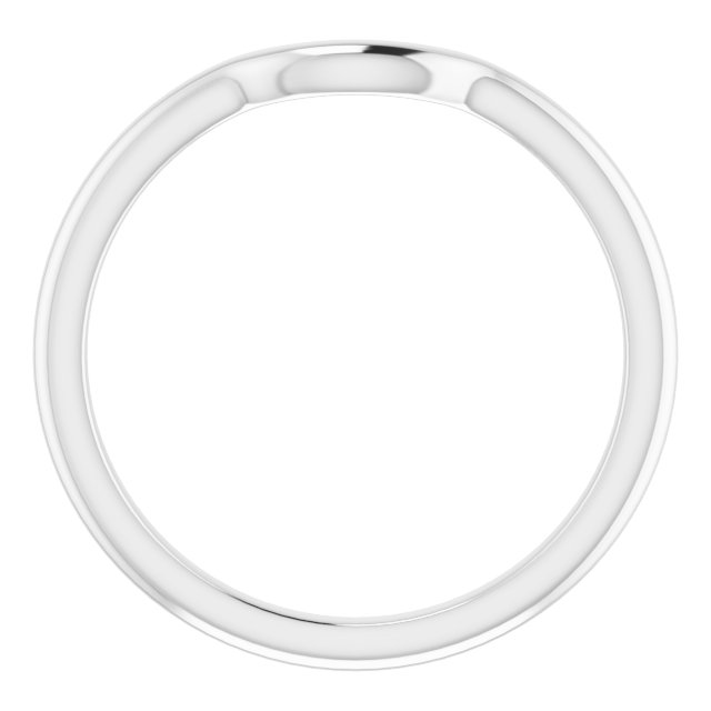 Sterling Silver Band for 7.4 mm Round Ring - Image 2
