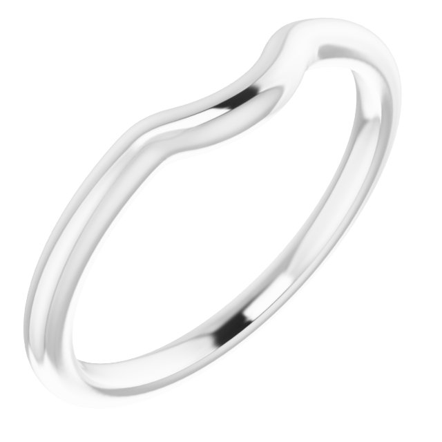 Sterling Silver Band for 7.4 mm Round Ring